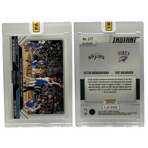2023-24 Panini Instant #277 Victor Wembanyama/Chet Holmgren  /3302 Rookie (RC)
